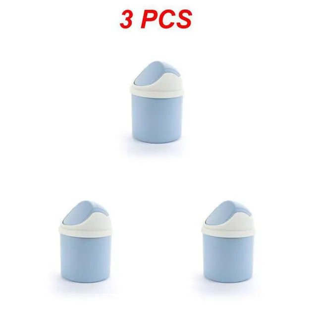 1/3/5PCS Space Saving Desktop Trash Can Removable Mini Garbage Bin Easy To Organize Trash Can Household Cleaning