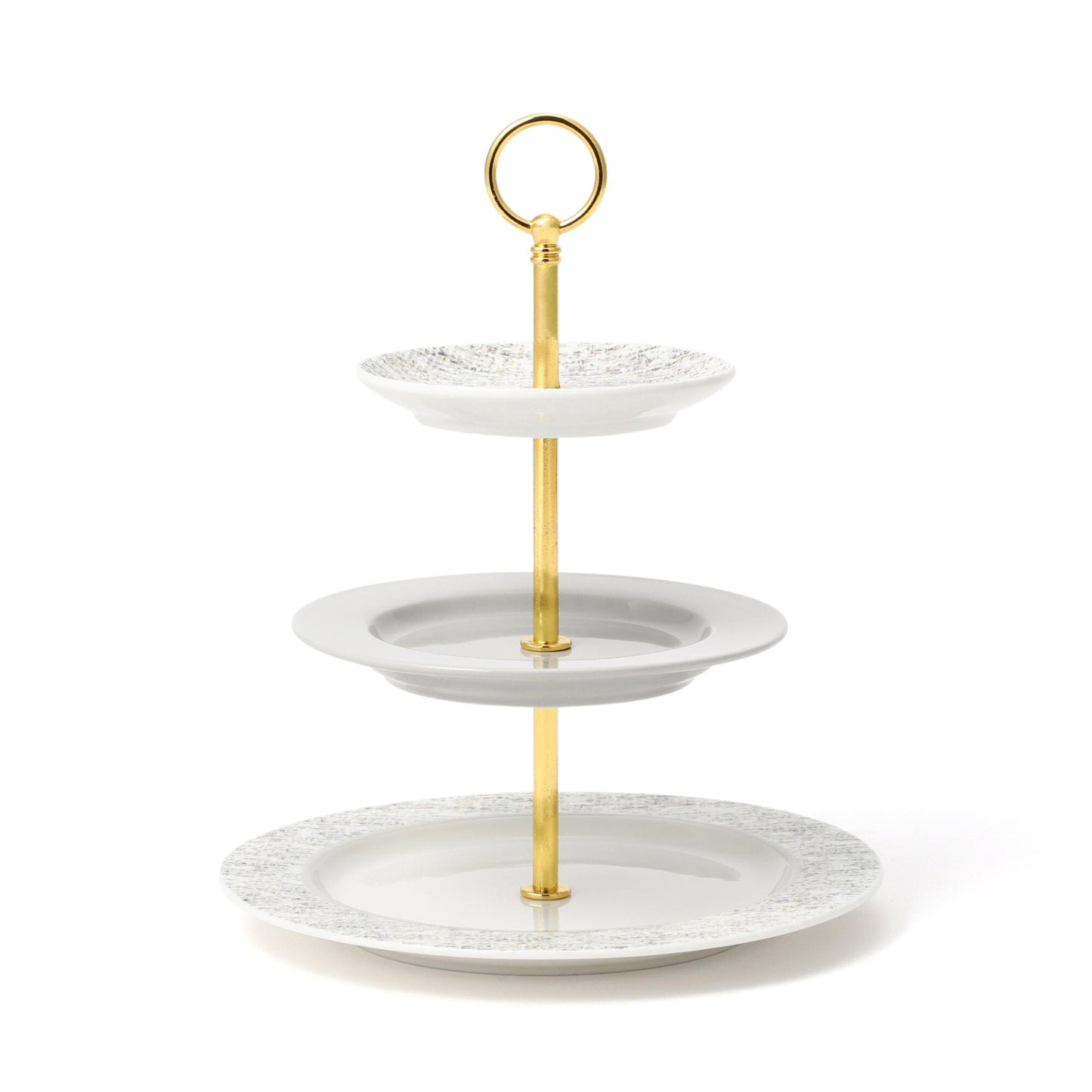 Tweed Cake Stand Gray
