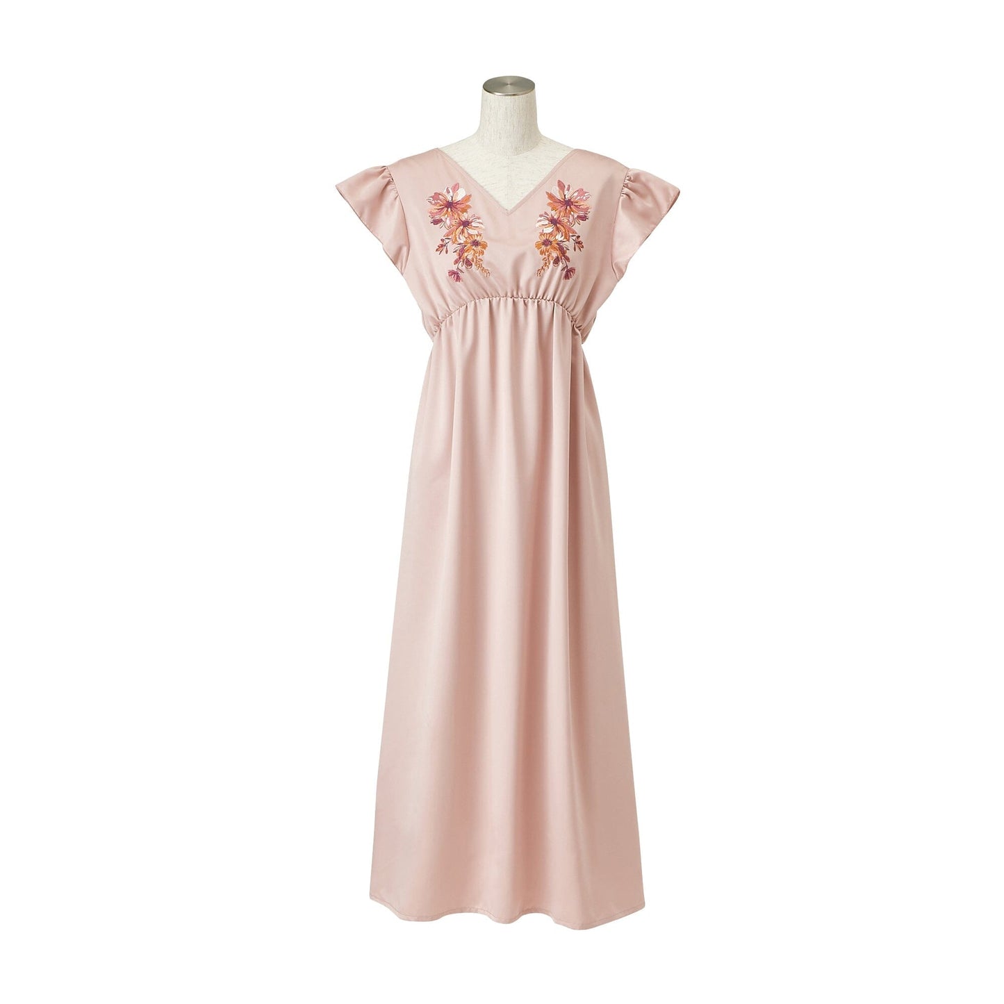 Season Embroidery One Piece Pink
