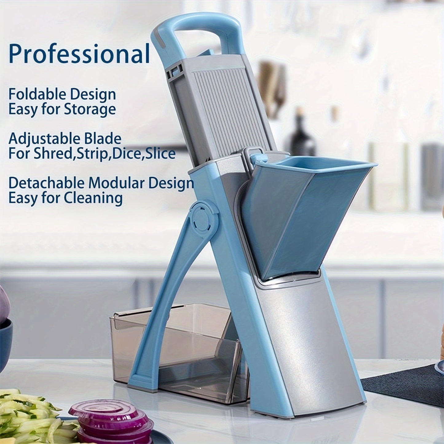 1 set, Multifunctional Vegetable and Fruit Slicer and Grater - Efficiently Shred, Grate, and Cut Potatoes and More - Perfect for Kitchen Gadgets and Household Use