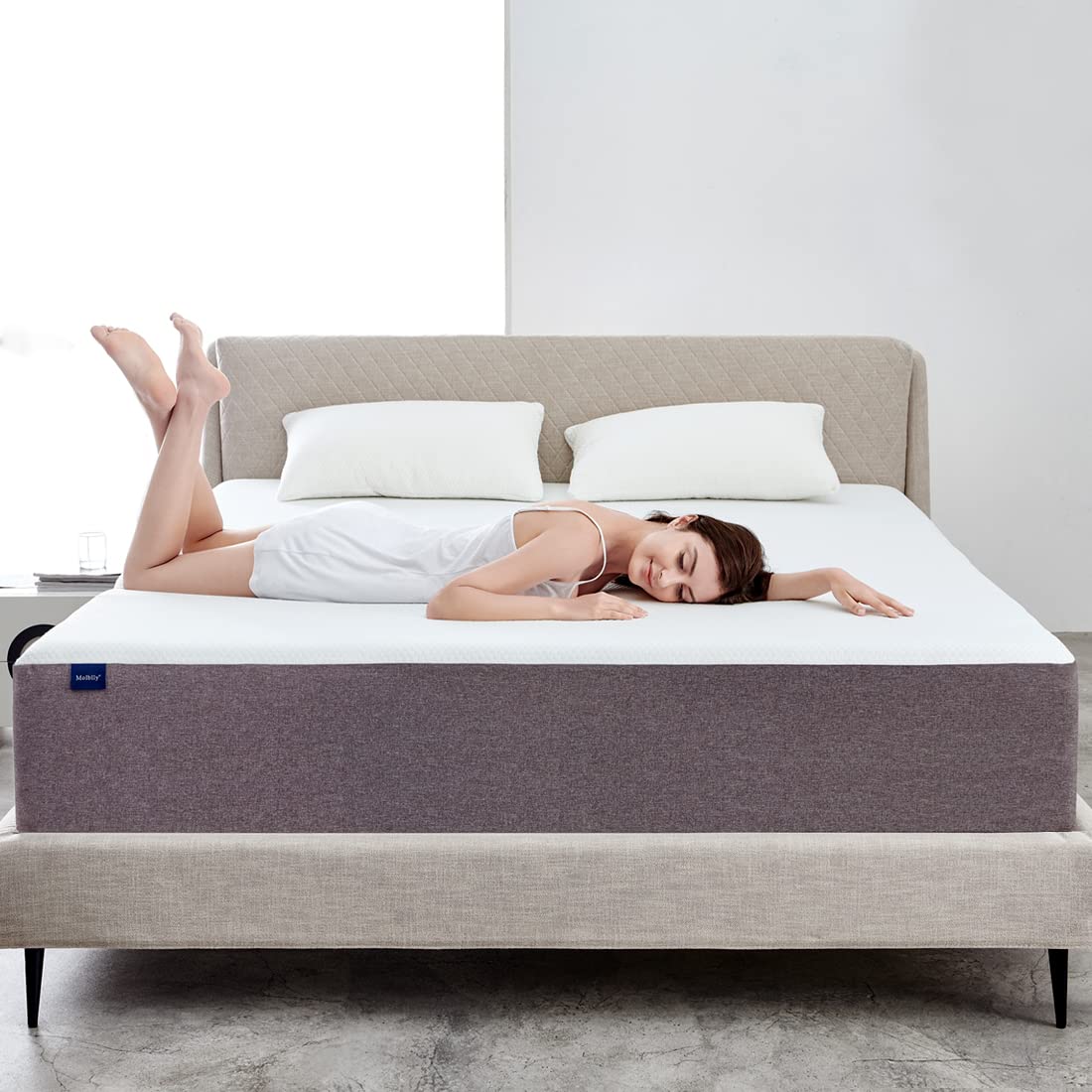 Queen Mattress 10 Inch Memory Foam Mattress in a Box, Fiberglass Free, Breathable Bed