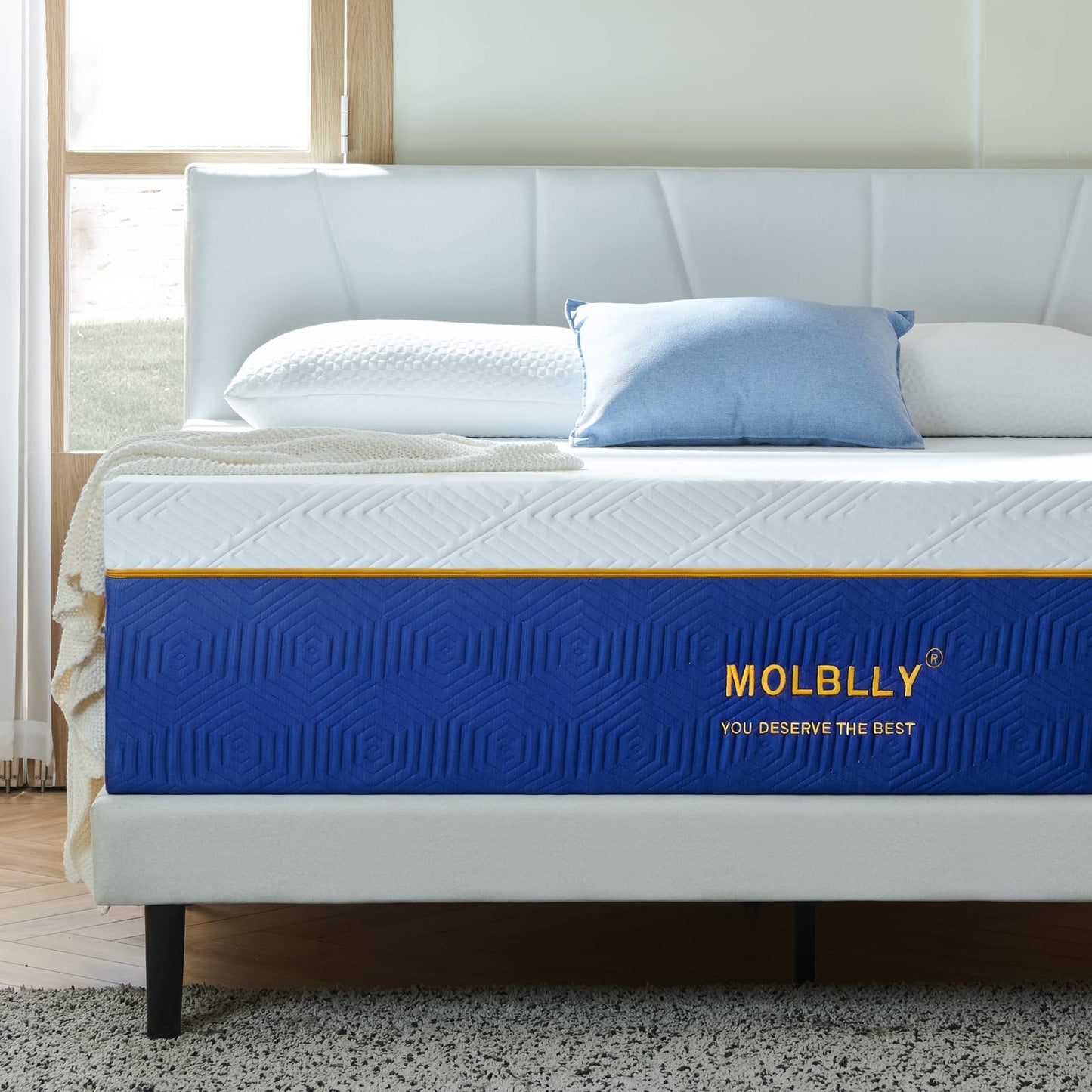 Queen Size Mattress, 12 Inch Cooling-Gel Memory Foam Mattress Bed in a Box,Cool Queen