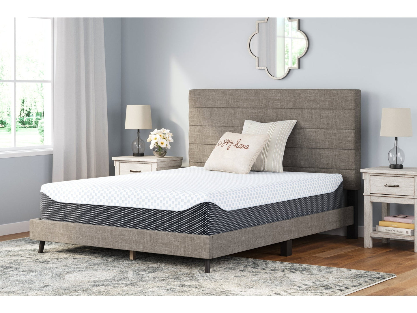 12 Inch Chime Elite White/Gray Full Mattress