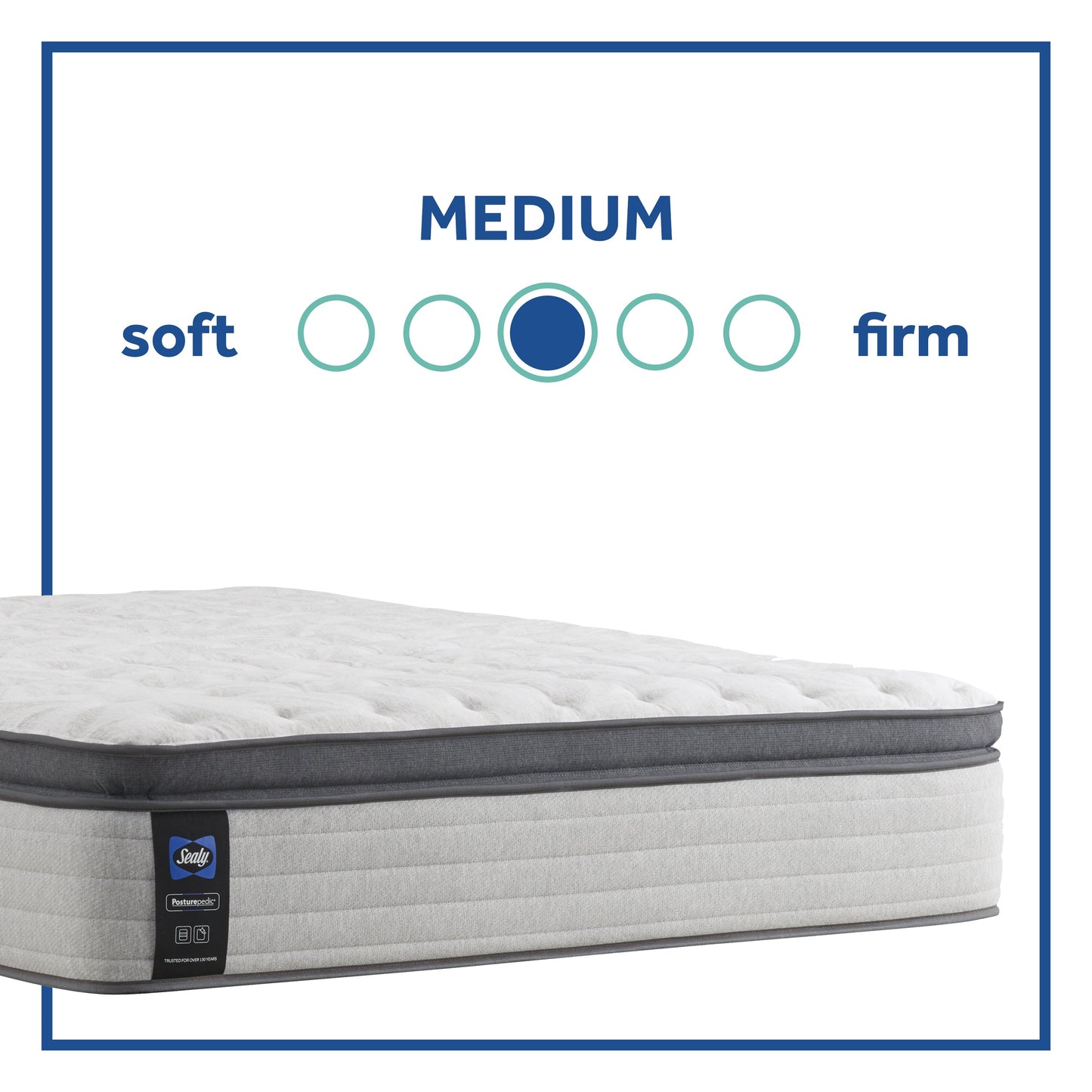 Sealy Posturepedic Abbey Beach Medium Euro Pillow Top