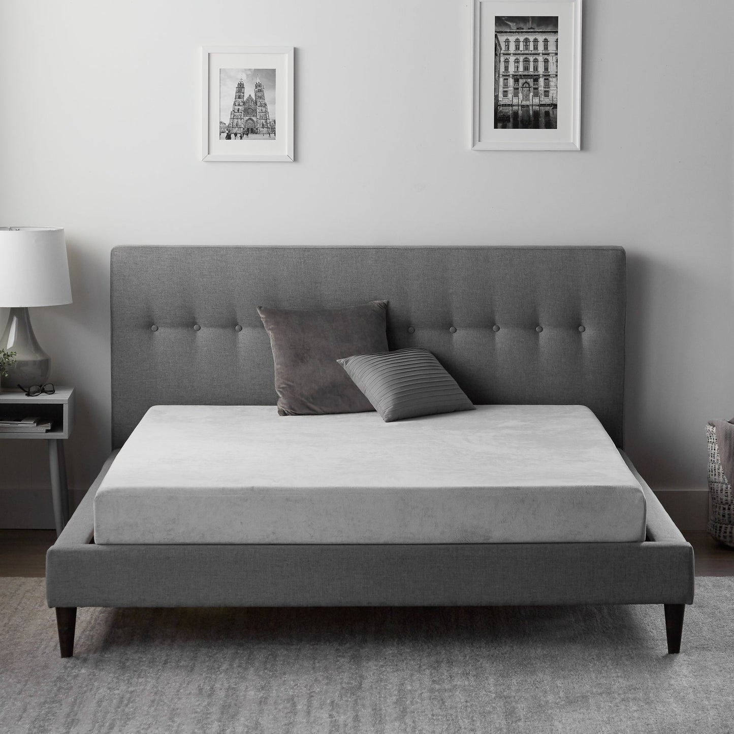 Weekender 6" Gel Memory Foam Mattress. A medium-plush foam mattress that offers comfort and quality support. Infused with bamboo charcoal and cooling gel. Available in Queen, Full and Twin size.
