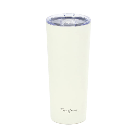 Stainless Steel Tumbler With Lid 650ml Ivory