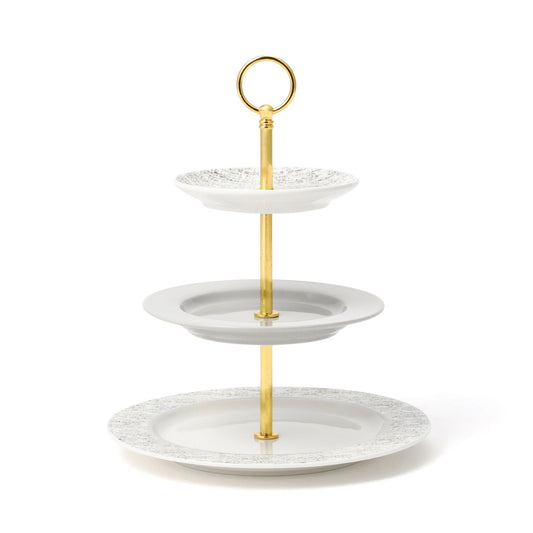Tweed Cake Stand Gray