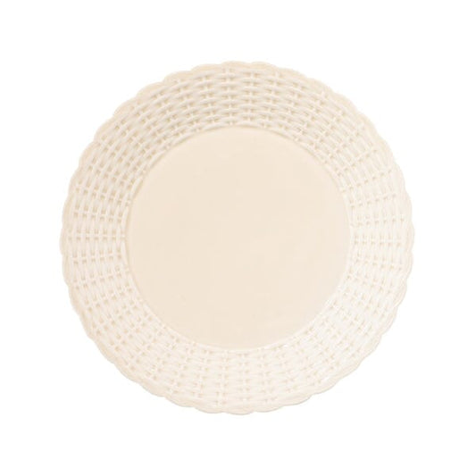 Weave Plate M Ivory