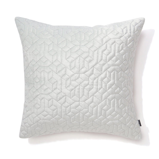 Velvet Quilt Cushion Cover 450 x 450  Light Blue