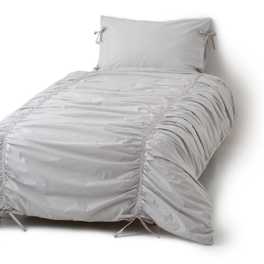 Robelly Comforter Case Single Gray