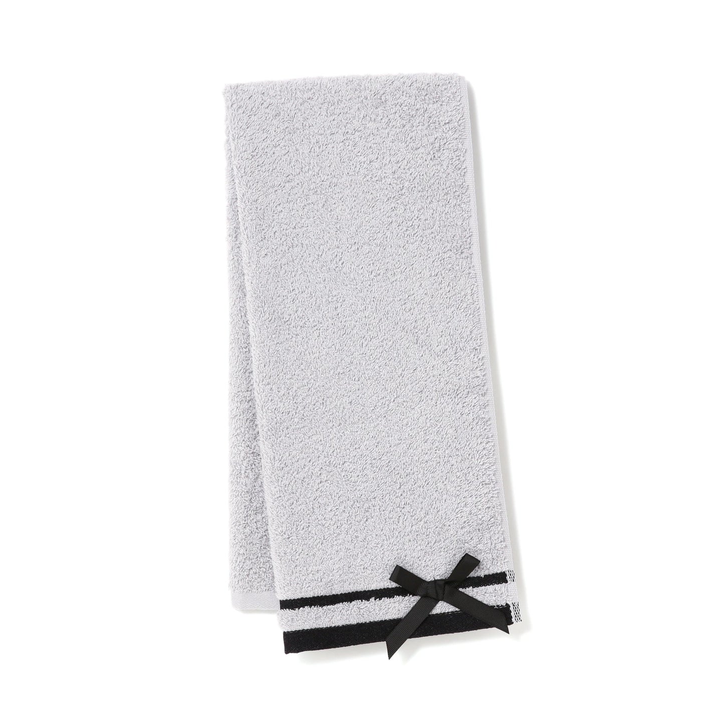 Quick Dry Face Towel Ribbon Gray