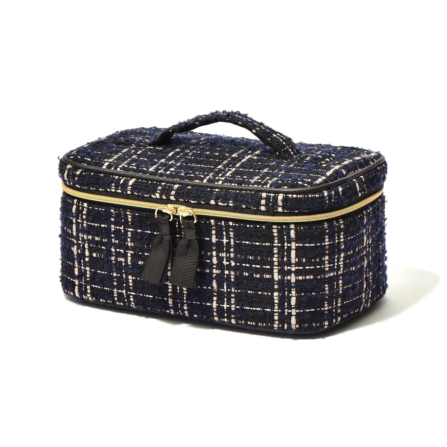 Tweed Vanity Pouch Small Black