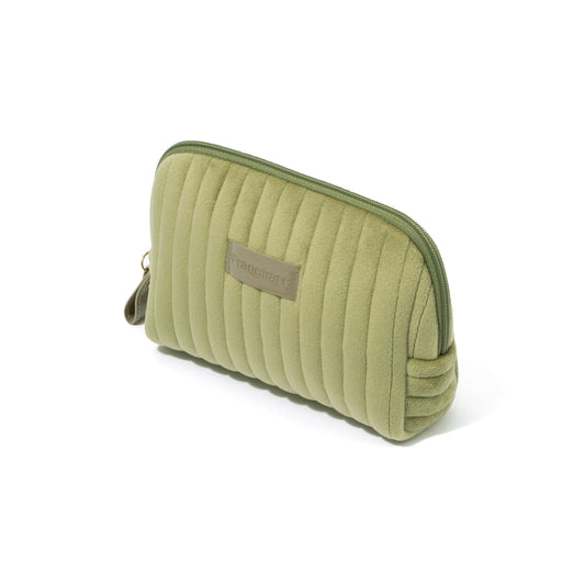 Stripe Quilt Pouch S  Green
