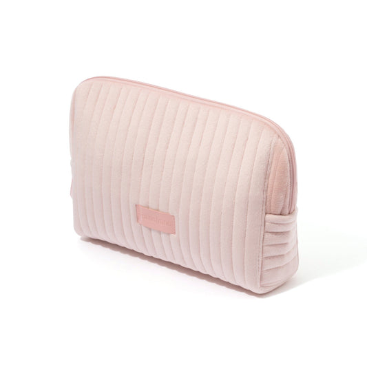 Stripe Quilt Pouch L  Pink (Corporate)
