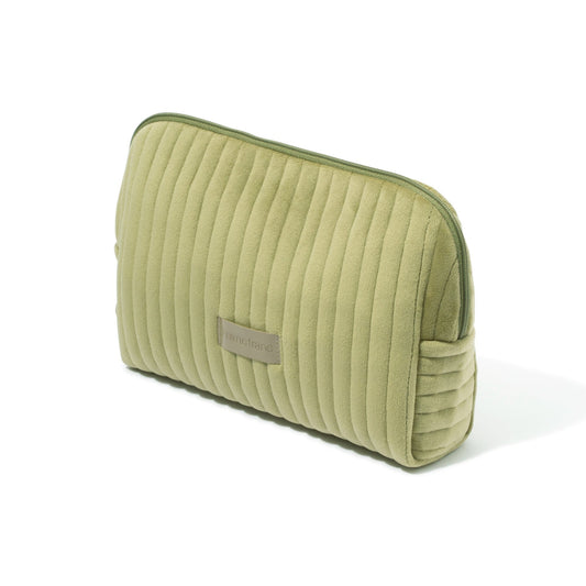 Stripe Quilt Pouch L  Green