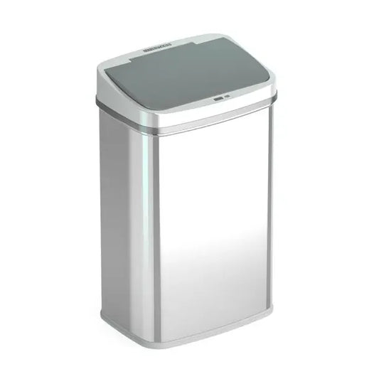 13.2 Gallon Trash Can, Touchless Kitchen Trash Can, Stainless Steel ,6.82 Lb,11.20 X 15.20 X 25.00 Inches Waste Bins