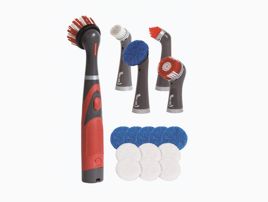 Rubbermaid Reveal Power Scrubber, Grout & Tile Bathroom Cleaner, Shower Cleaner, and Bathtub Cleaner, Multi-Purpose Scrub Brush