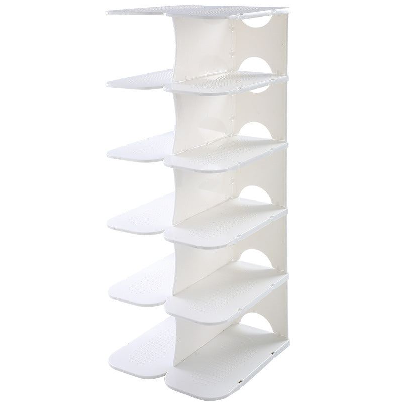 Space Saving Shoe Rack Bathroom Kitchen Shoe Slippers Rack