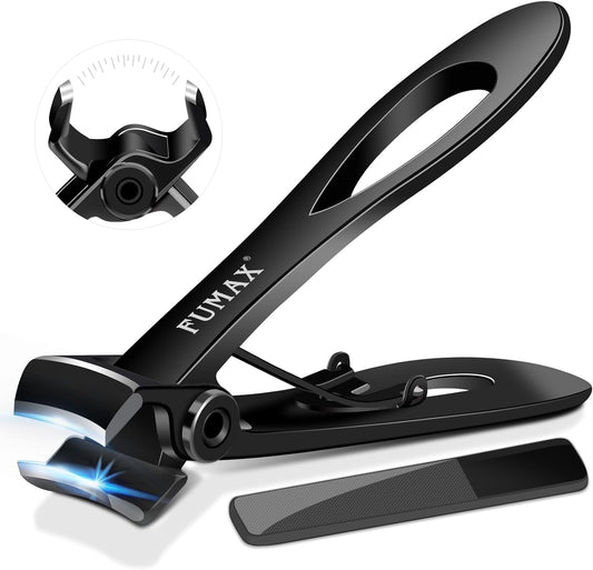 Toenail Clippers for Seniors Thick Toenails, Heavy Duty Large Nail Clippers with 15mm Wide Jaw Opening, Long Handle Big Fingernail Clippers Cutter with Nail File for Men, Seniors Women