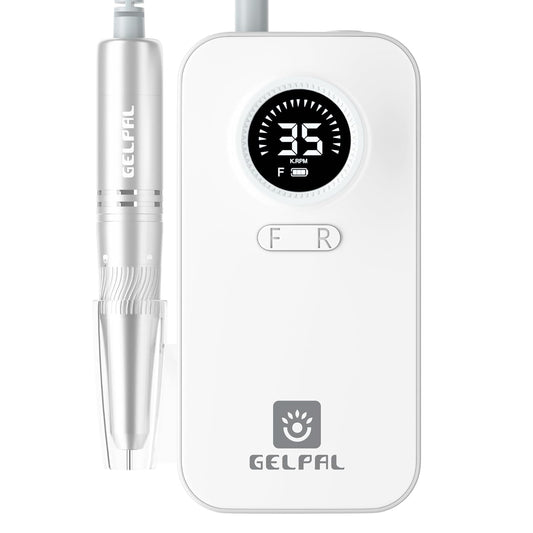 Supersmooth Nail Drills for Acrylic Nails Professional Electric Nail File, 35000 RPM Cordless Nail Drill Machine, Portable Nail Filer, Polishing&Remoing Efile Nail Drill, Solon Use, Milk White