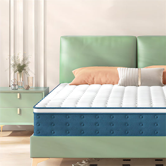 Twin Mattress 10 Inch Mattress with Individually Pocket Coils and Zero Pressure Comfy