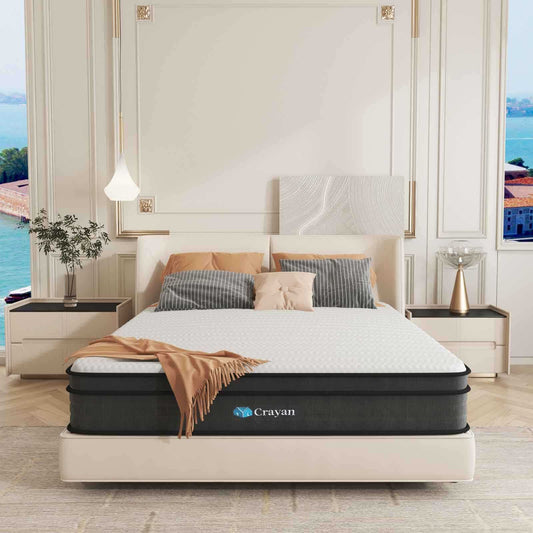 Queen Mattress, Memory Foam Mattress Queen Size, 10 Inch Hybrid Mattress in a Box
