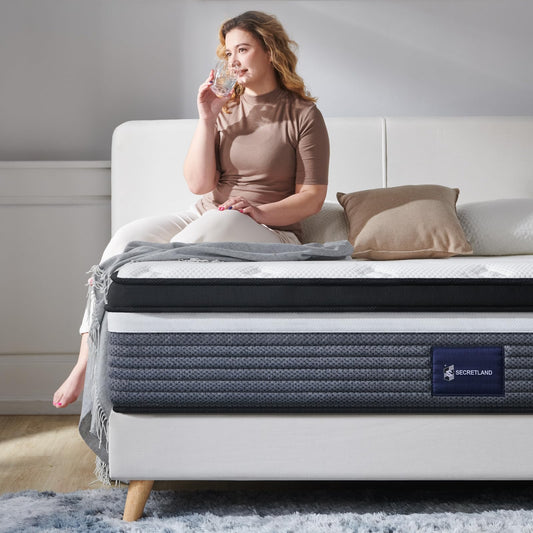Queen Mattress, 12 Inch Cooling-Gel Memory Foam and Individually Pocket Innerspring
