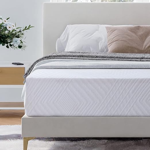 Queen Mattress 10 Inch Green Tea Memory Foam Queen Mattress in a Box, CertiPUR-US