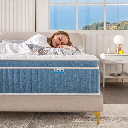 Queen Mattress, 14 Inch Hybrid Mattress in a Box, Gel Memory Foam Mattress