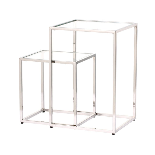 Reine Nest Table (A) W310×D274×H450 Silver