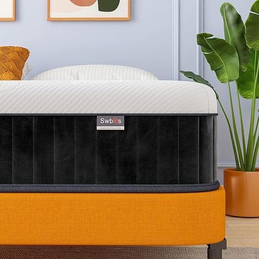 10 Inch Memory Foam Firm King Size Mattress with Hybrid King Bed Mattress in a Box Pressure Relief