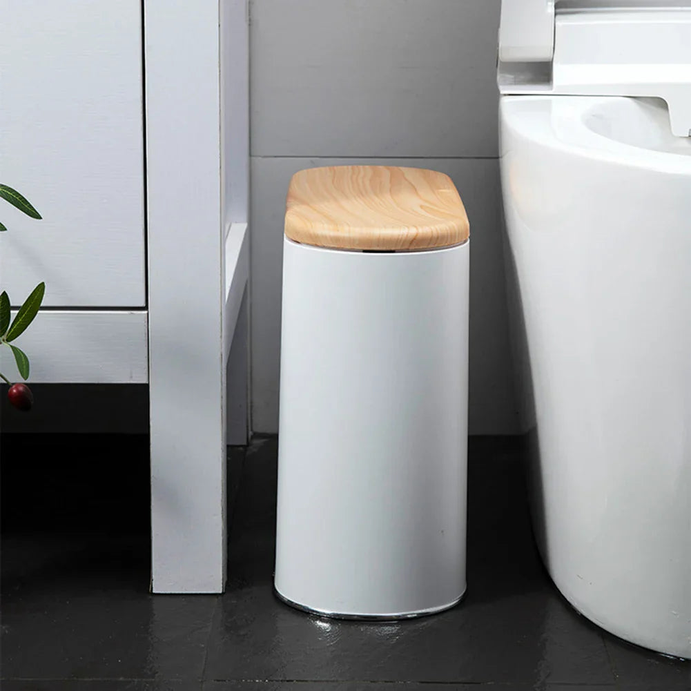 Trash Can Dispenser Narrow Slim Kitchen Trash Bin 10L 2.6Gallon for Coffee Table Bathroom for Kitchen/Bedroom/Living Room/Office