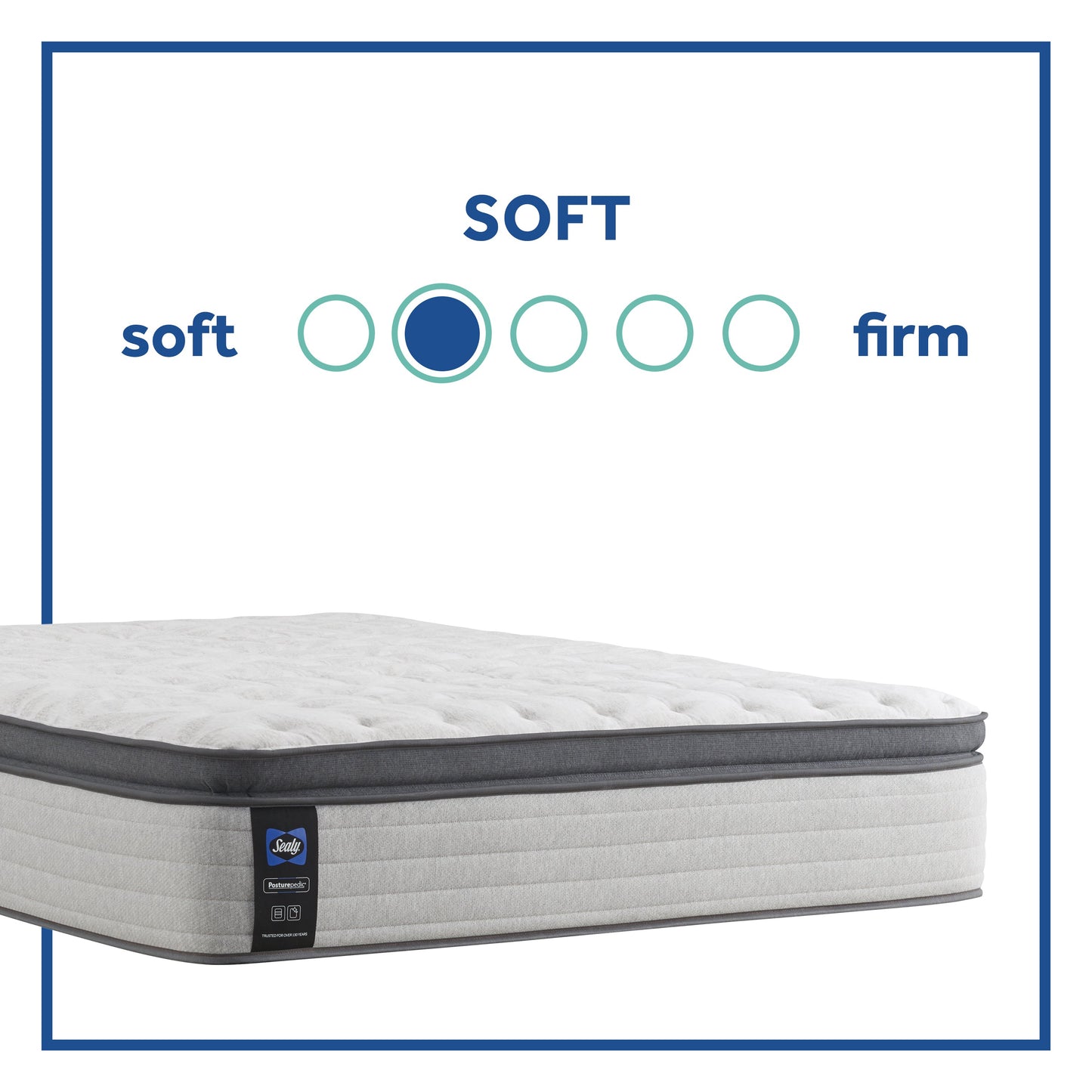 Sealy Posturepedic Abbey Beach Soft Euro Pillow Top
