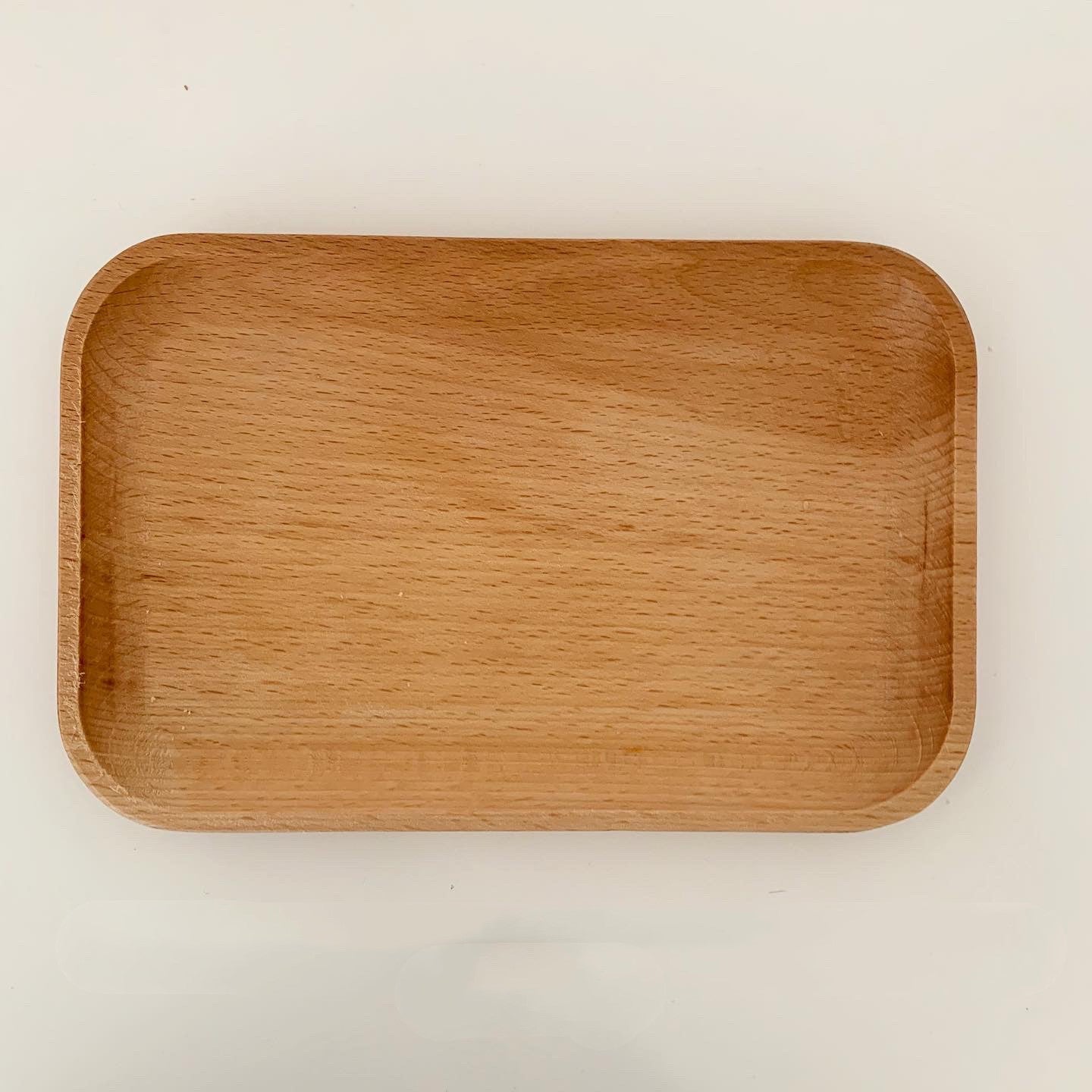 Solid Wood Round Square Simple Snack Dish Tray