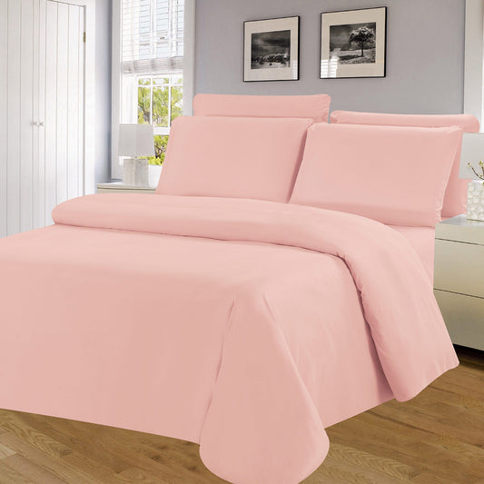 Winston 6 Piece Microfiber Wrinkle Free Sheet Set, Blush, King